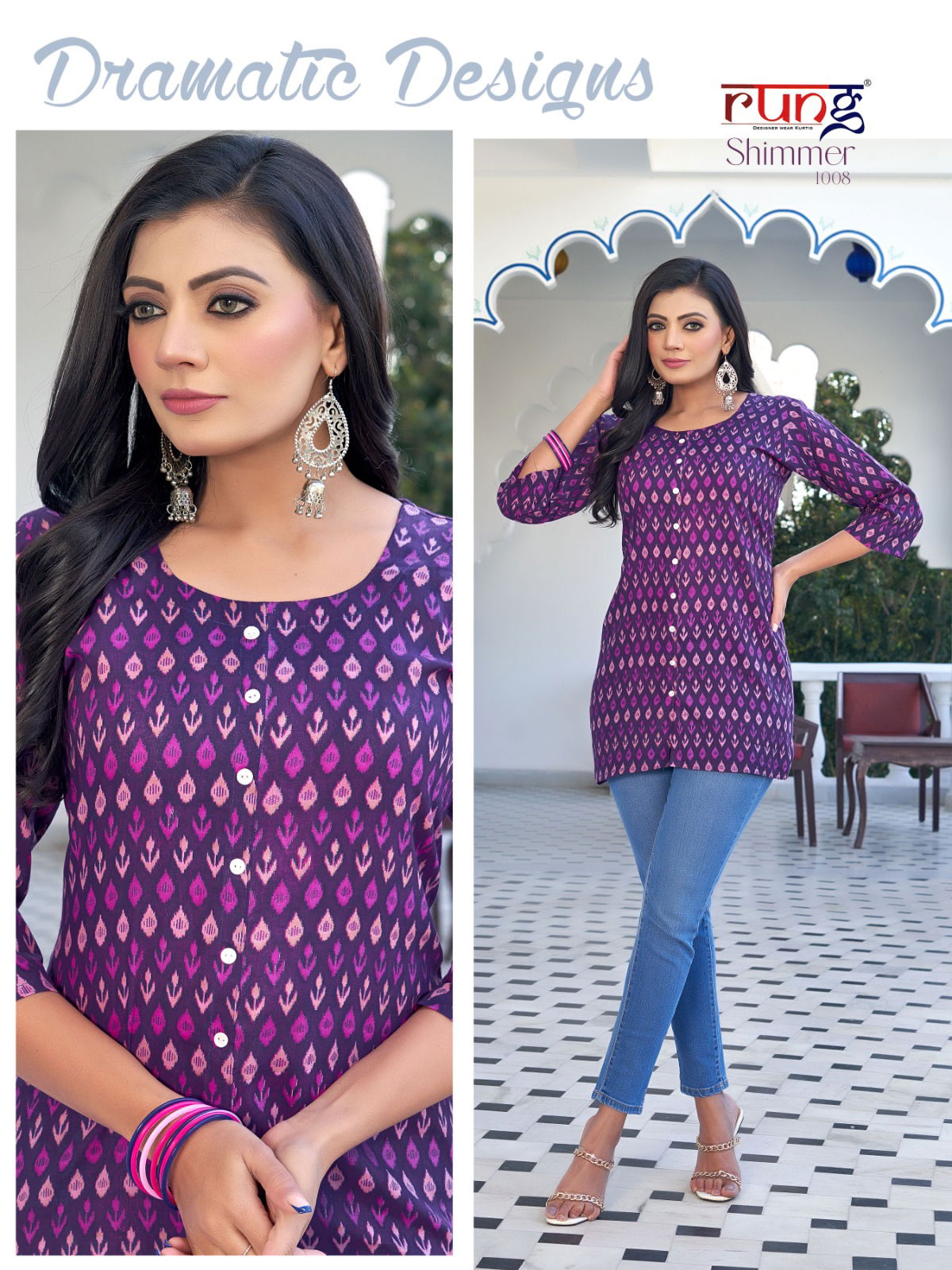 Shimmer By Rung Cotton Printed Ladies Top Wholesalers In Delhi